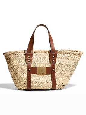 FRAME DENIM ‘Mini Straw Tote' Beach Bag